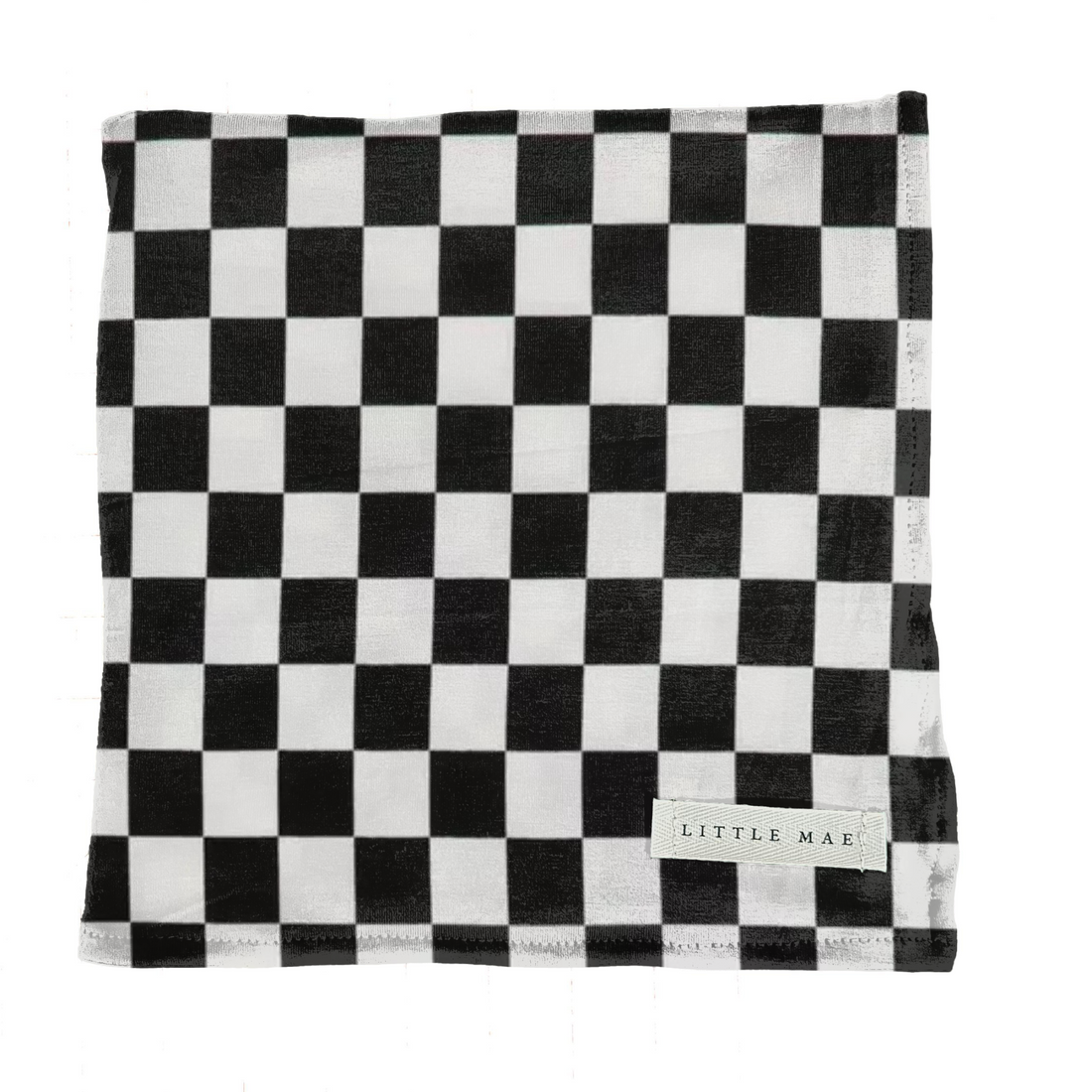 Race Black &amp; White Checkered Stretch Swaddle