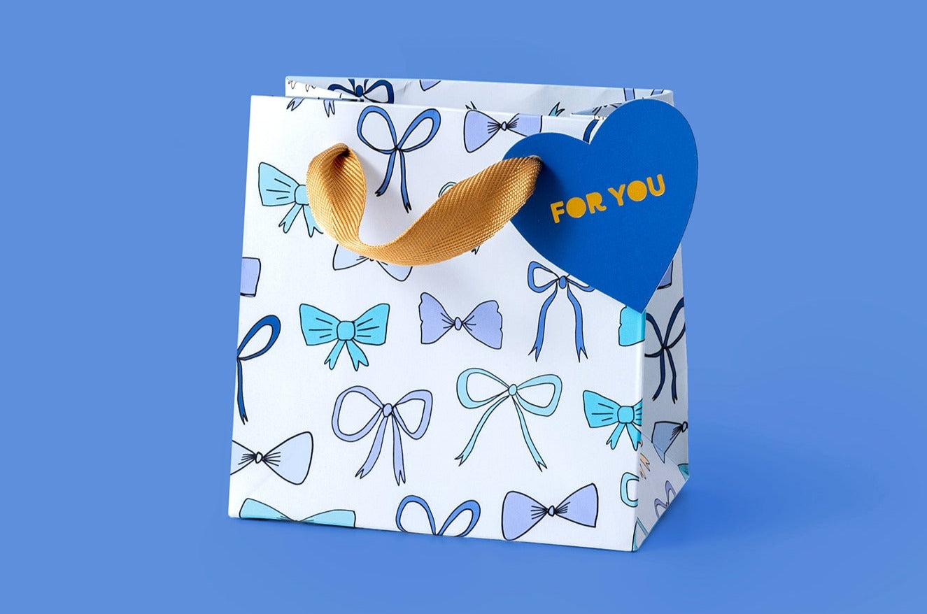 Blue Bows Gift Bags (2 Sizes)