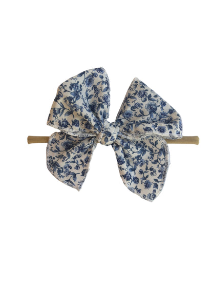Sailor Bow Baby Girl Nylon Headband Bow Clips