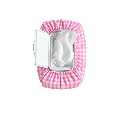 Gingham Wet Wipe Cover