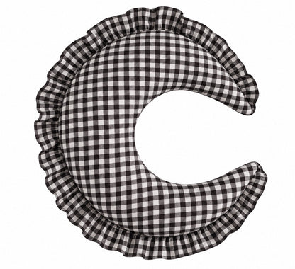 Gingham Feeding Old Support Ruffle Nursing Pillow Cover