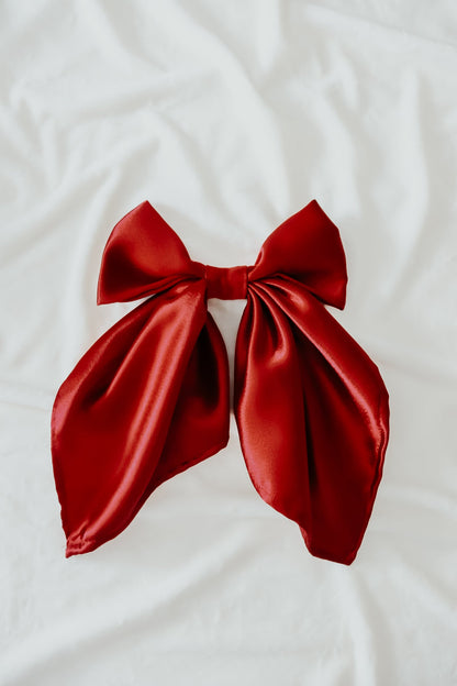 Berry Holiday Large Bow Clip