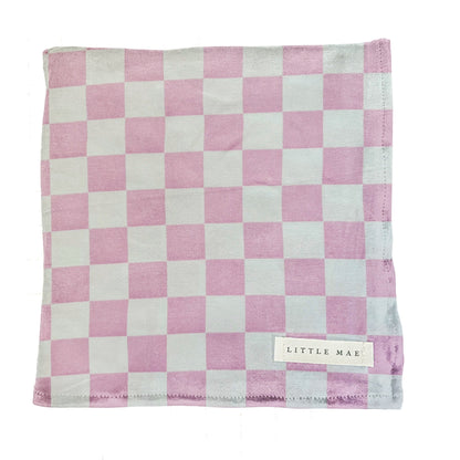 Sugar Pink &amp; White Checkered Stretch Swaddle