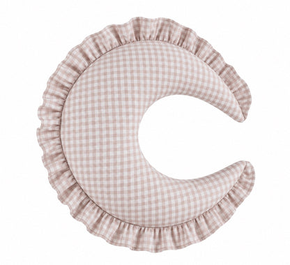 Gingham Feeding Old Support Ruffle Nursing Pillow Cover