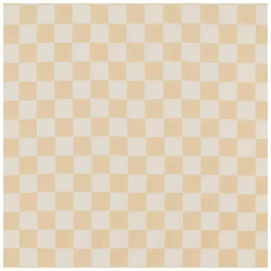 Butter Yellow &amp; White Checkered Crib Sheet
