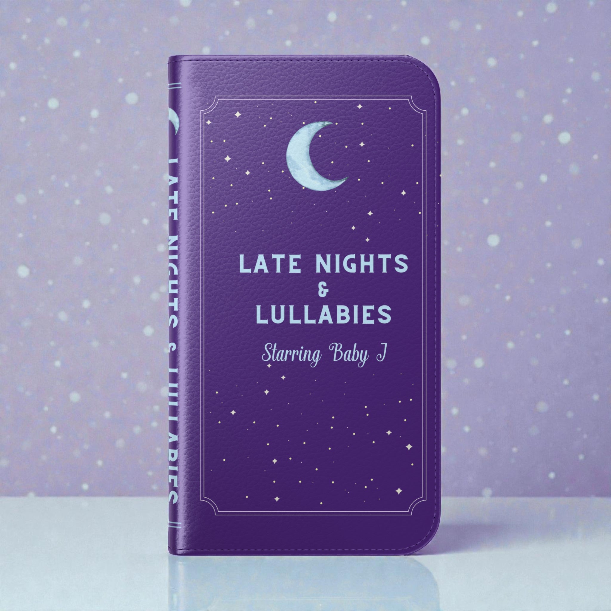 Custom "Late Nights &amp; Lullabies" Book Phone Case