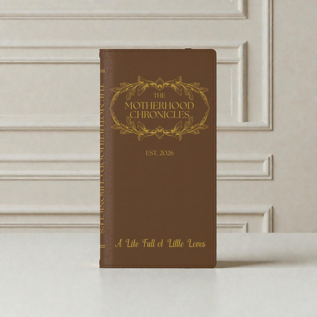 Motherhood Chronicles Faux-Leather Book Phone Case