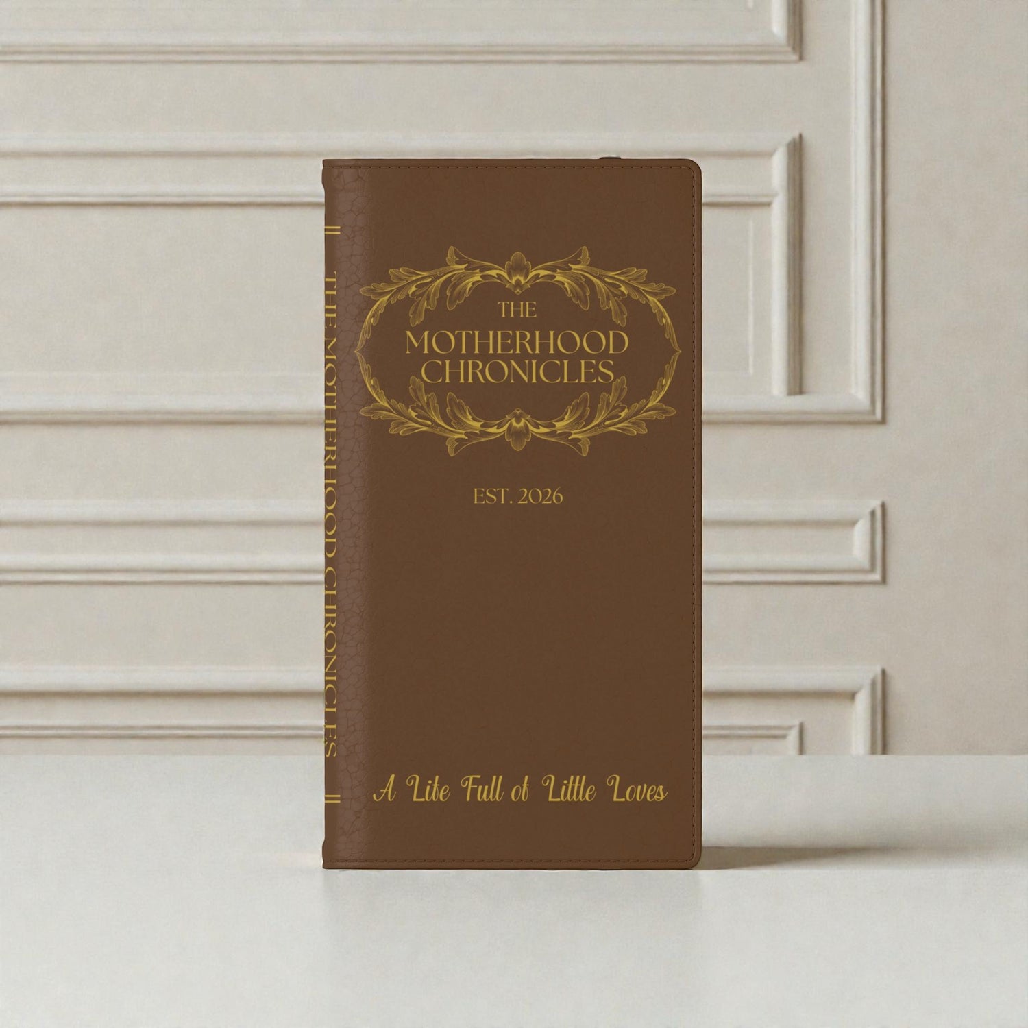 Motherhood Chronicles Faux-Leather Book Phone Case