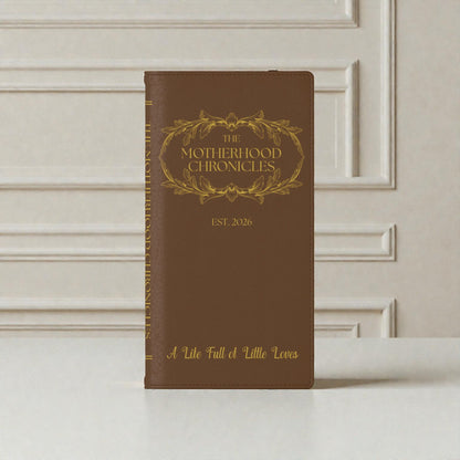 Motherhood Chronicles Faux-Leather Book Phone Case