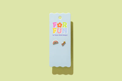 For Fun - Sarah Star + Rainbow Studs