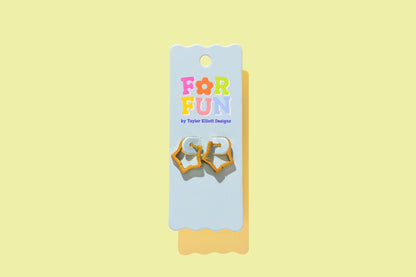 For Fun - Heidi Star Huggie Earrings