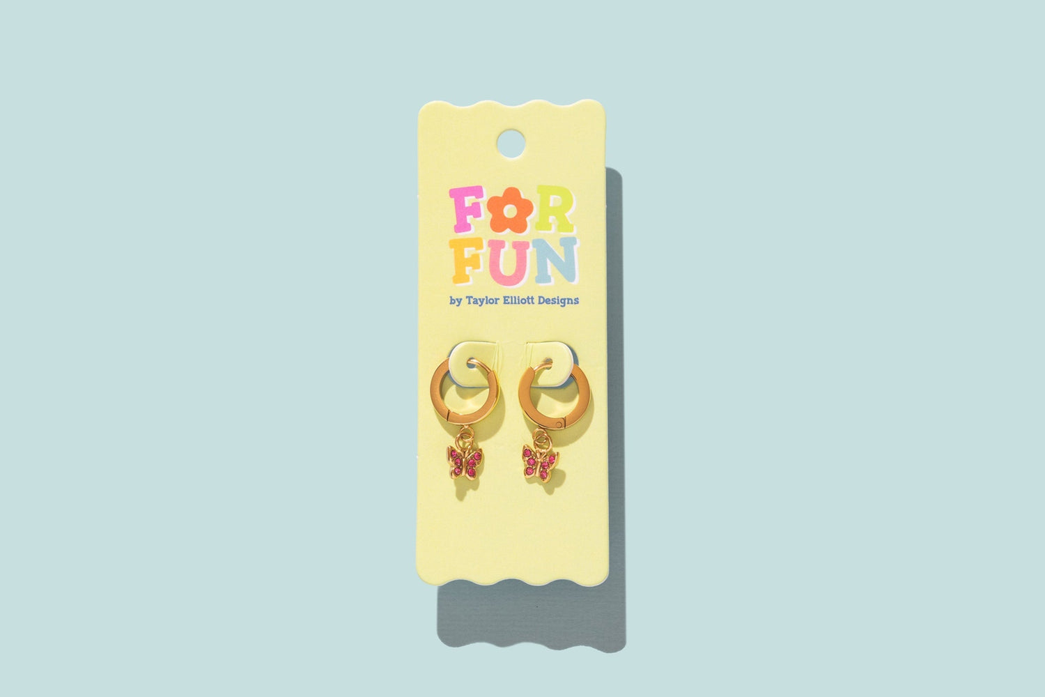 For Fun - Maddy Butterfly Huggie Earrings