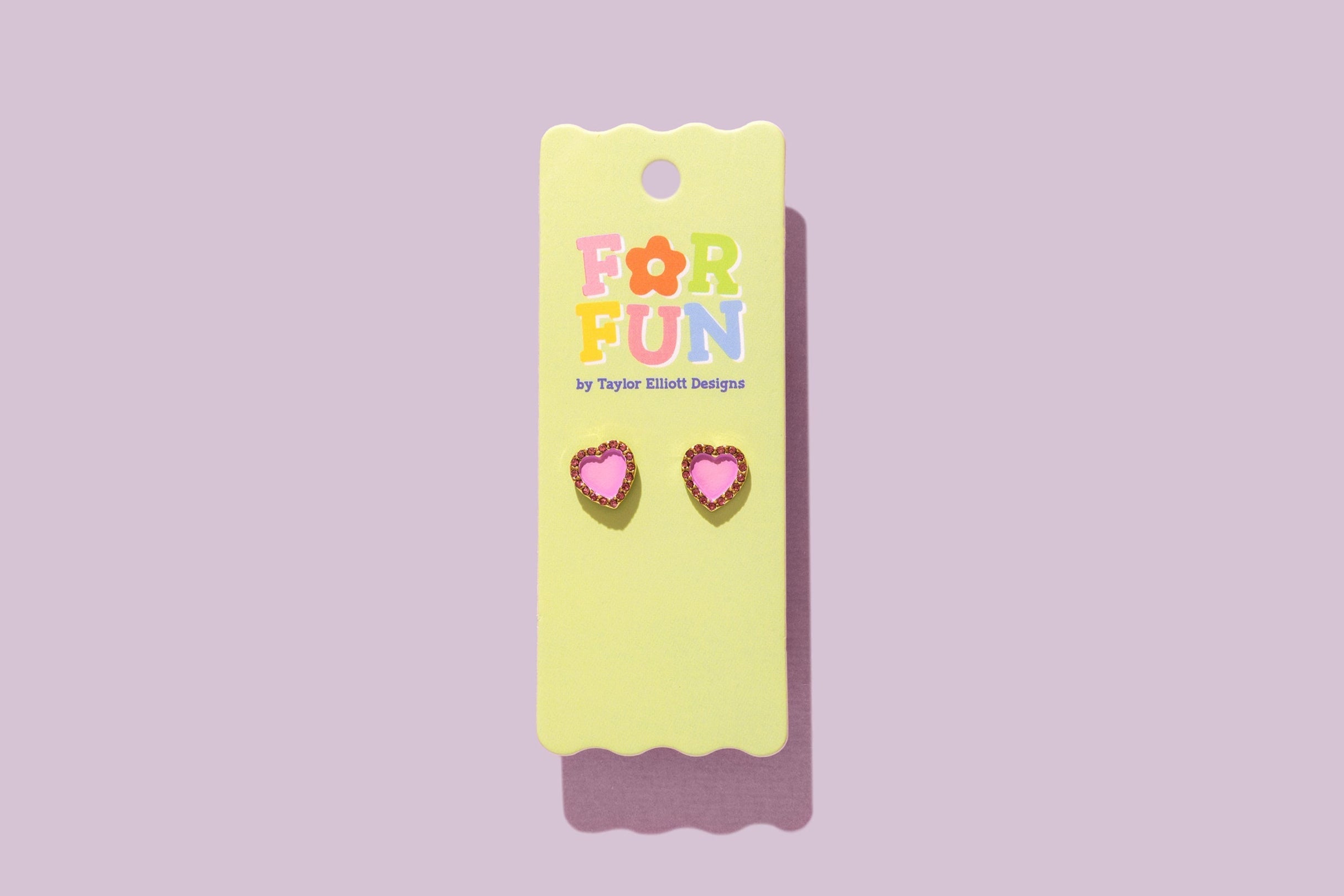 For Fun - Harper Purple Heart Studs