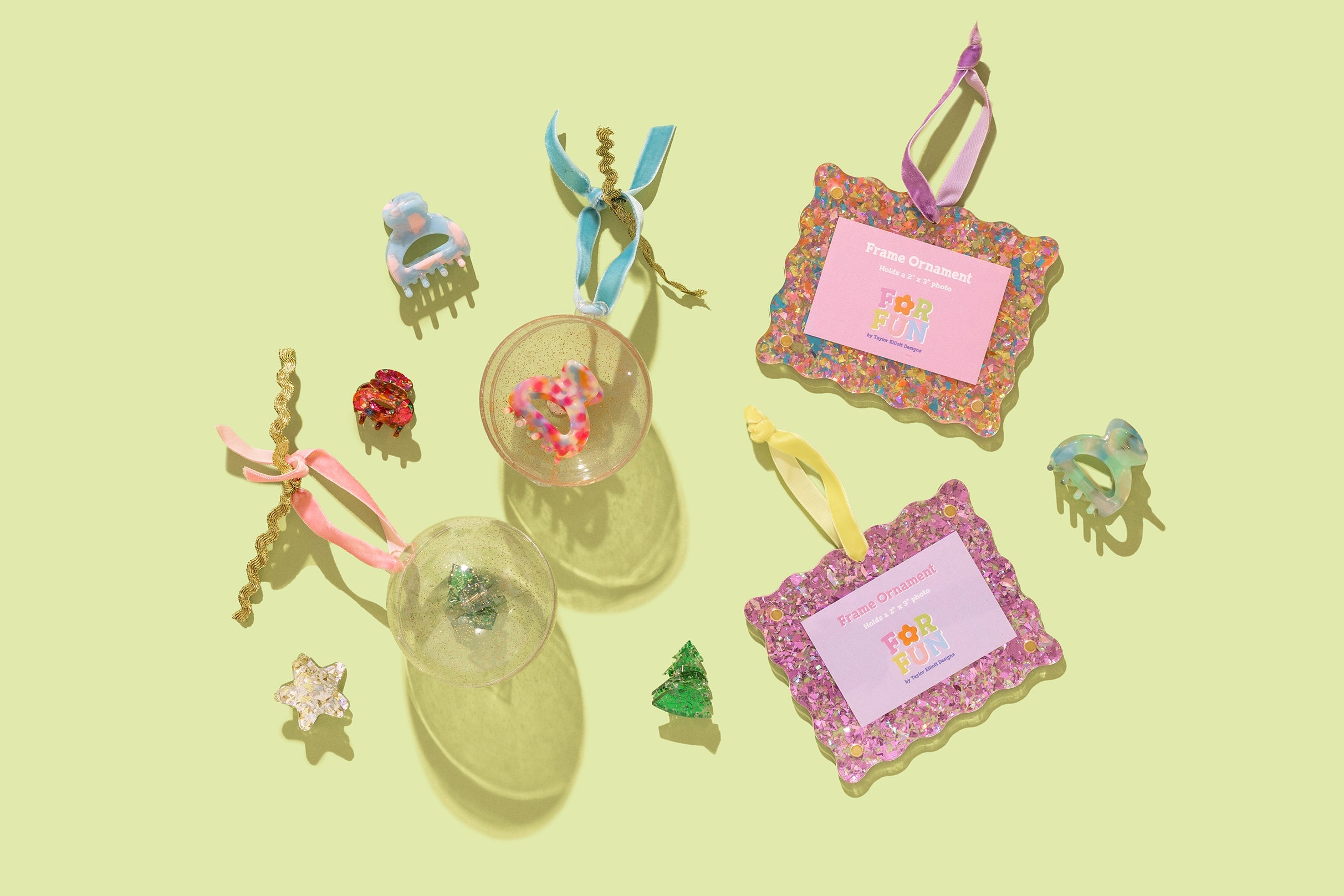 For Fun - Ornament Colorful Claw Clips