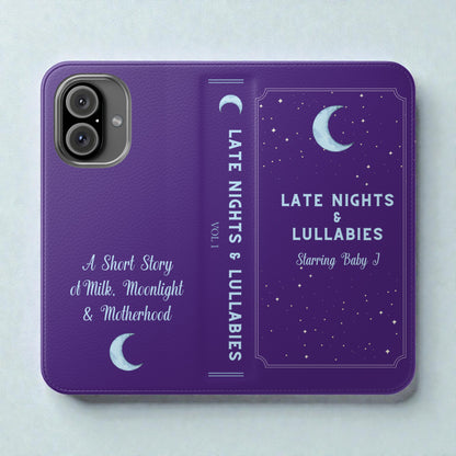 Custom "Late Nights &amp; Lullabies" Book Phone Case
