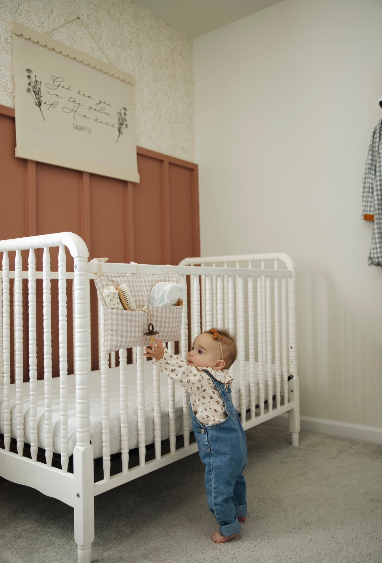 Haven Baby Crib Diaper Caddy Storage Organizer Nursery Room