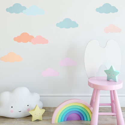 Funlife® Colorful Cloud Peel Stick Wall Decals Self-Adhesive DIY Decor Bedroom Wallpaper Living Room Baby&