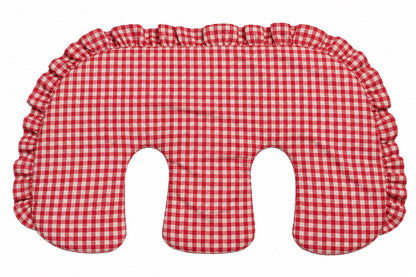 Ruffle Twins Gingham Nursing Pillow Cover