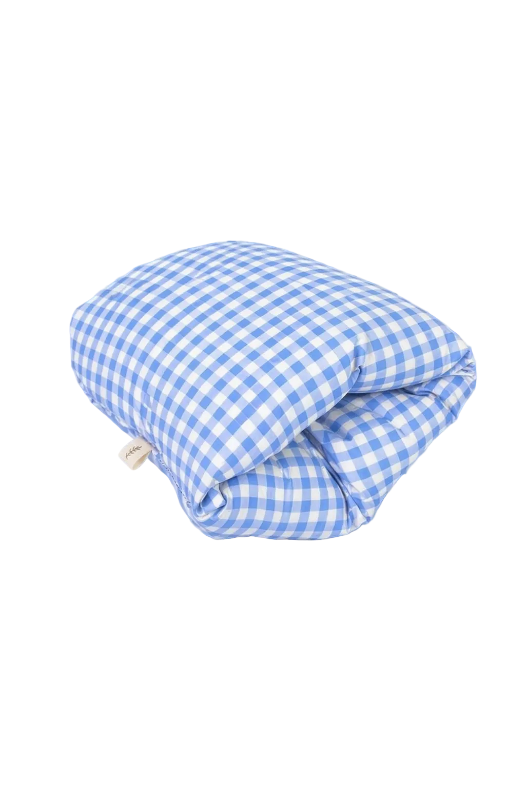 Blue Gingham Travel Cradle Arm Pillow
