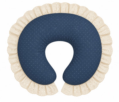 Ivory Eyelet Ruffle Original Nursing Pillow Cover