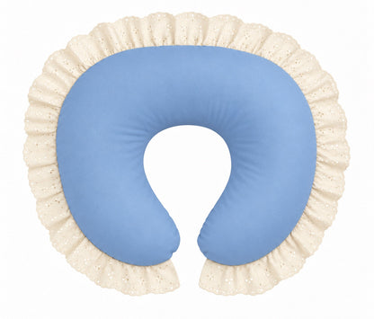 Ivory Eyelet Ruffle Original Nursing Pillow Cover