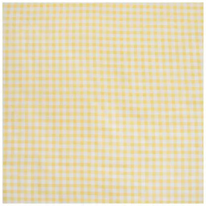 Yellow White Gingham Crib Quilted Blanket