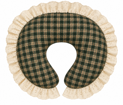 Ivory Eyelet Ruffle Original Nursing Pillow Cover