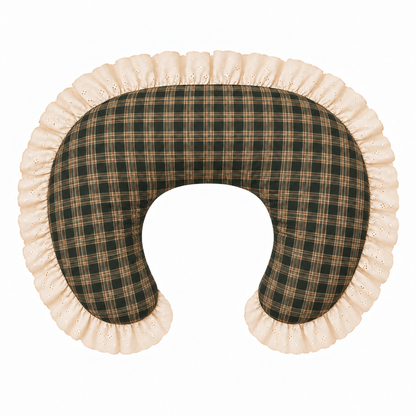 Ivory Eyelet Ruffle New Nursing Pillow Cover