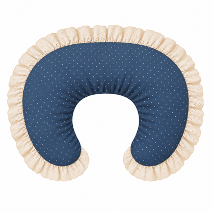 Ivory Eyelet Ruffle New Nursing Pillow Cover