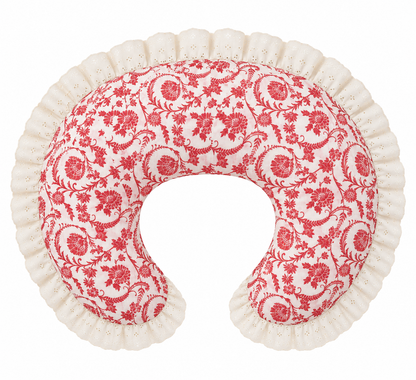 Ivory Eyelet Ruffle New Nursing Pillow Cover