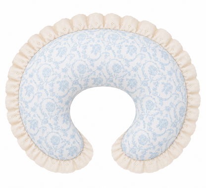 Ivory Eyelet Ruffle New Nursing Pillow Cover
