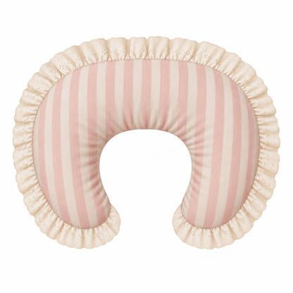 Ivory Eyelet Ruffle New Nursing Pillow Cover