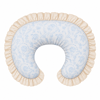 Ivory Eyelet Ruffle New Nursing Pillow Cover