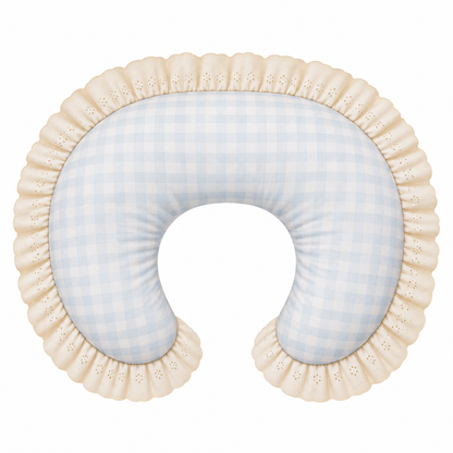 Ivory Eyelet Ruffle New Nursing Pillow Cover