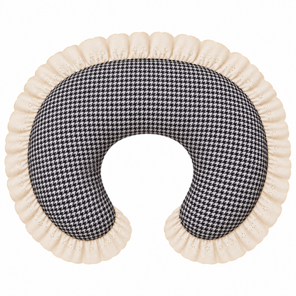 Ivory Eyelet Ruffle New Nursing Pillow Cover