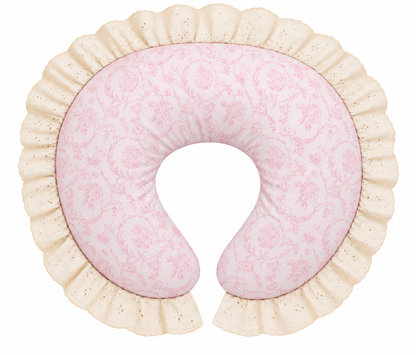 Ivory Eyelet Ruffle Original Nursing Pillow Cover