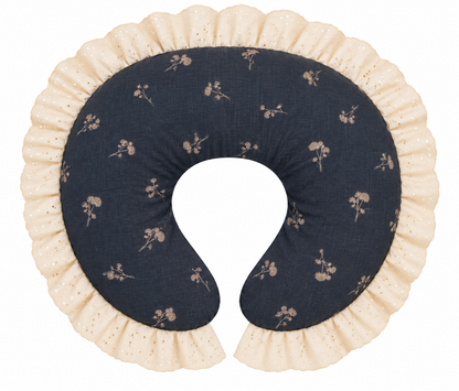 Ivory Eyelet Ruffle Original Nursing Pillow Cover
