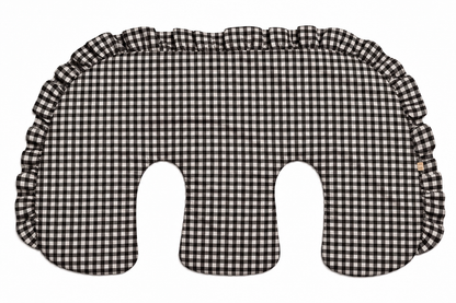Ruffle Twins Gingham Nursing Pillow Cover