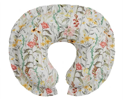 Wild Floral Ruffle Nursing Pillow Cover