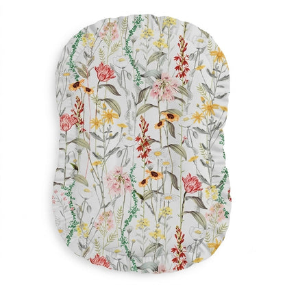 Wild Floral Ruffle Baby Lounger Cover