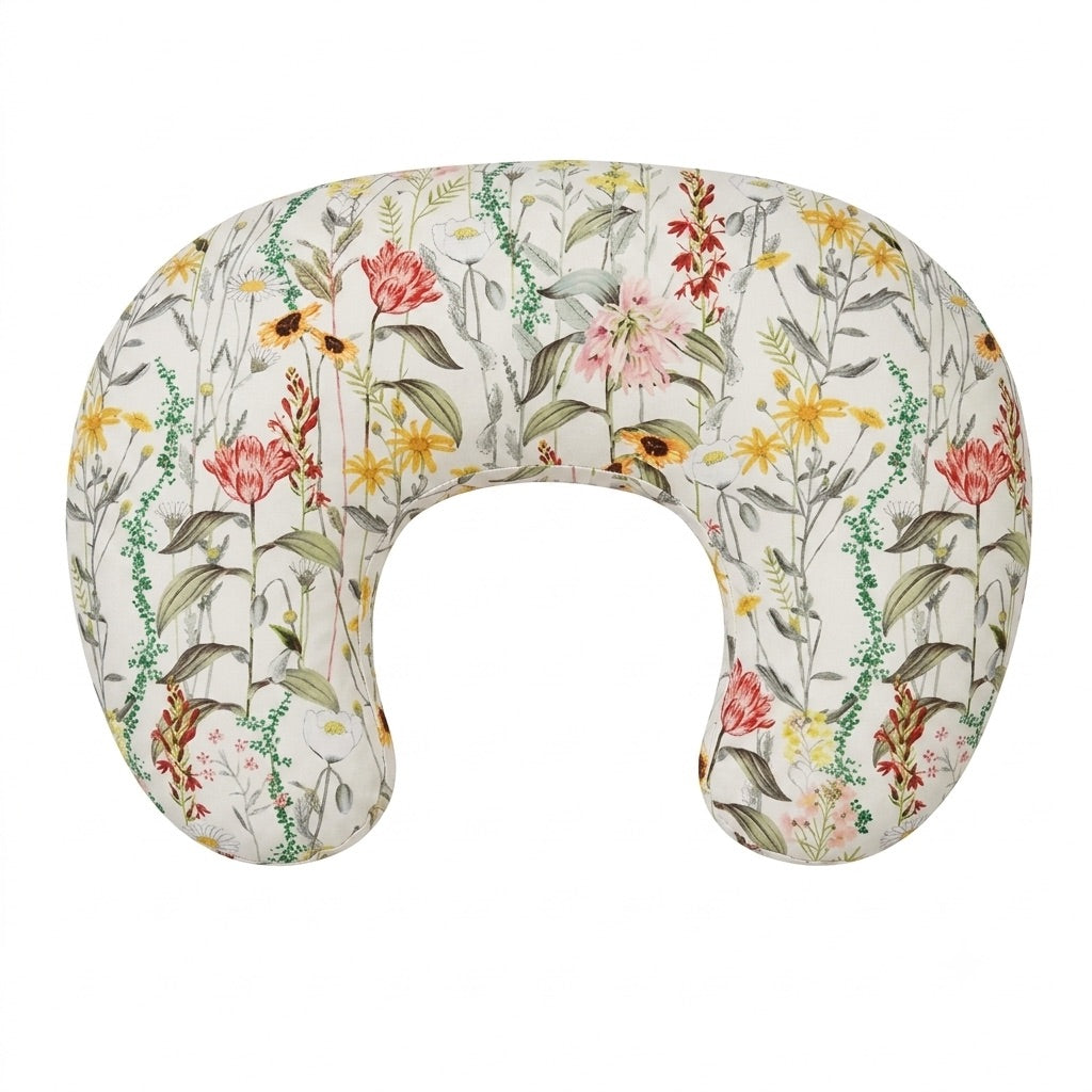 Wild Floral Ruffle Nursing Pillow Cover