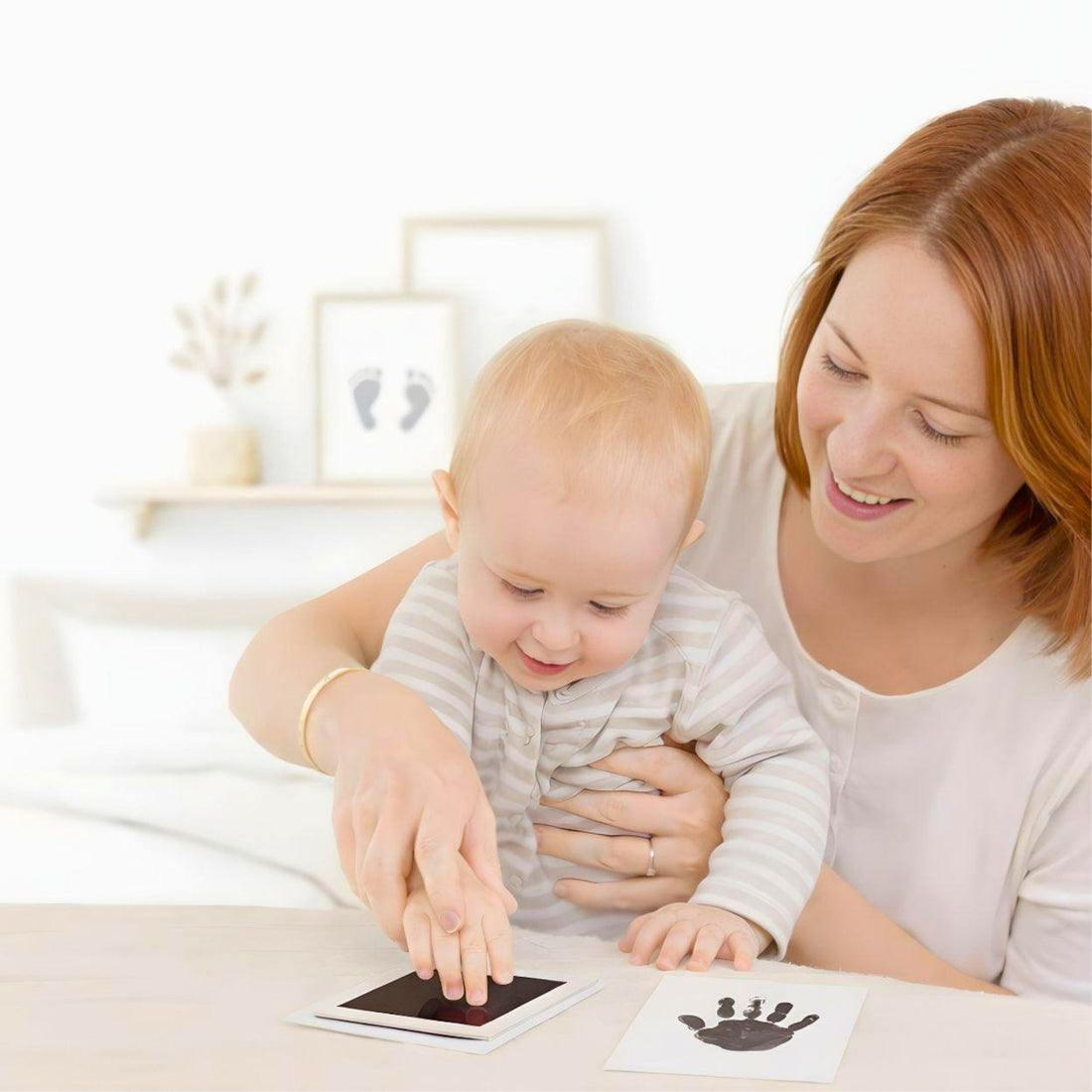 Mess-Free Baby Handprint &amp; Footprint Keepsake Kit – 4 Pack