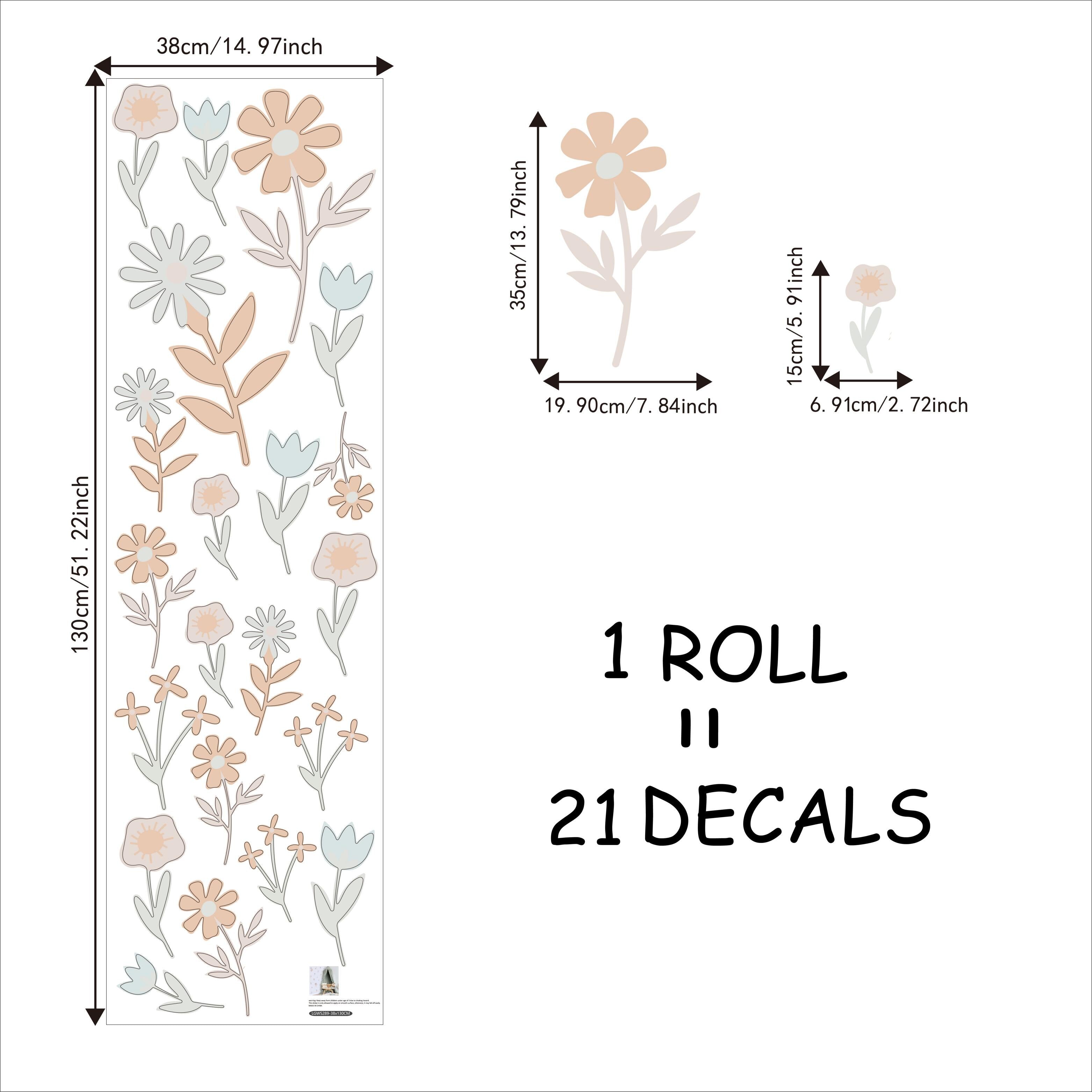 Funlife® Boho Flower Decals DIY Cartoon Childre&