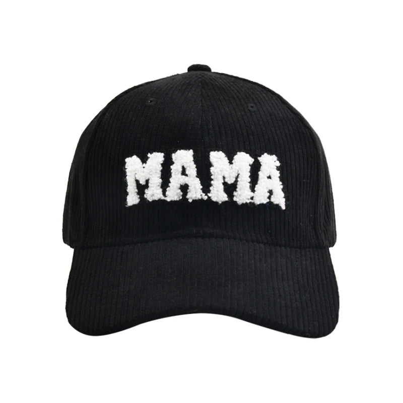 Mommy and Me Matching Corduroy Baseball Cap – Matching Hats for Mom and Child, Adjustable Corduroy Hat