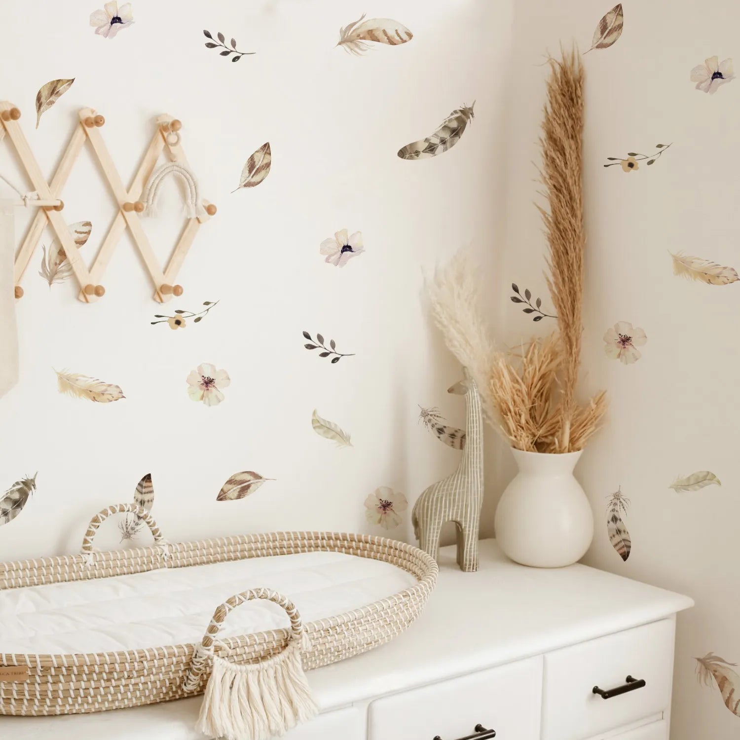 Boho Feathers Wall Stickers for Children&