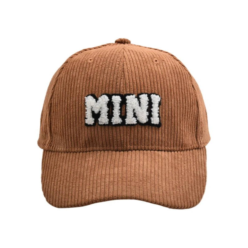 Mommy and Me Matching Corduroy Baseball Cap – Matching Hats for Mom and Child, Adjustable Corduroy Hat