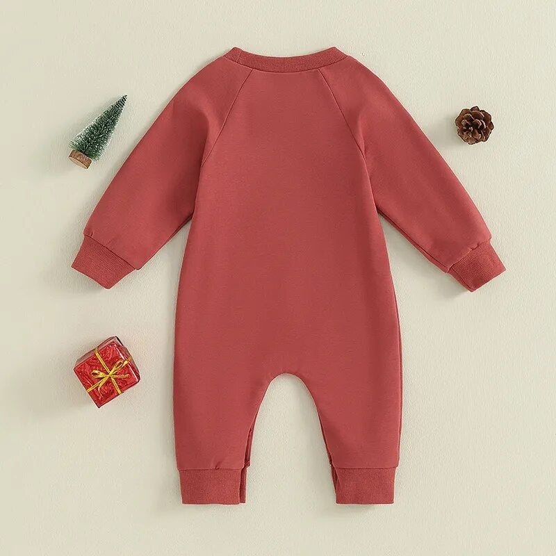 Christmas Tree Baby Onesie Jumpsuit - Gathering Littles