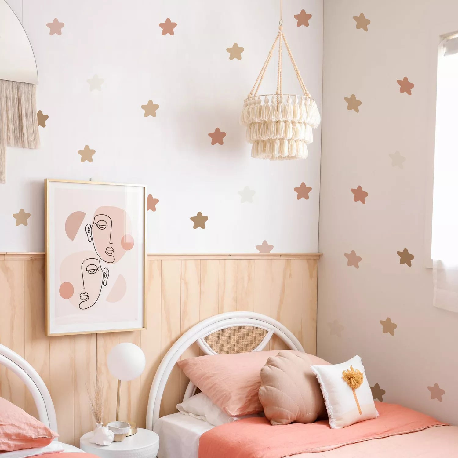 Boho Cartoon Creative Stars Wall Stickers for Children&