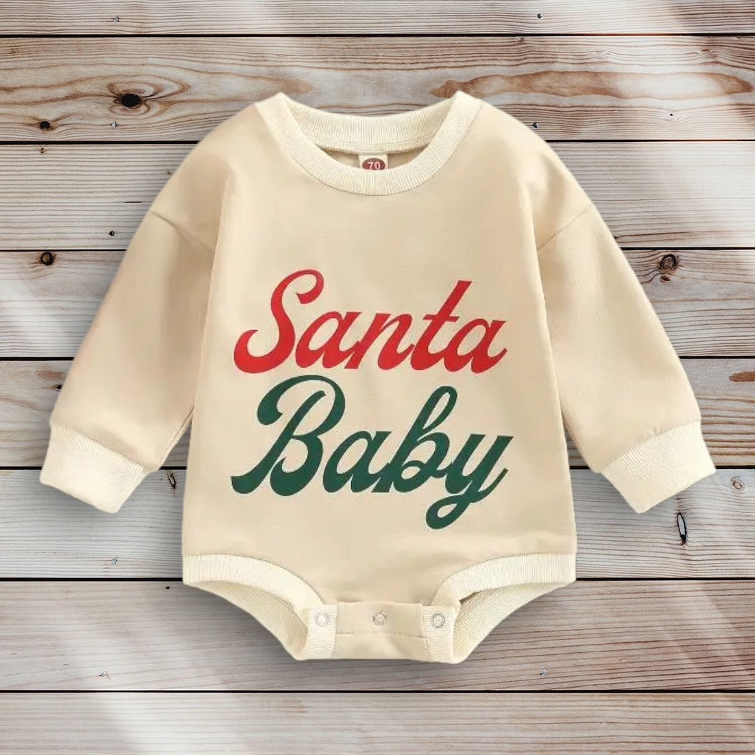 Santa Baby Onesie Bubble Romper - Gathering Littles