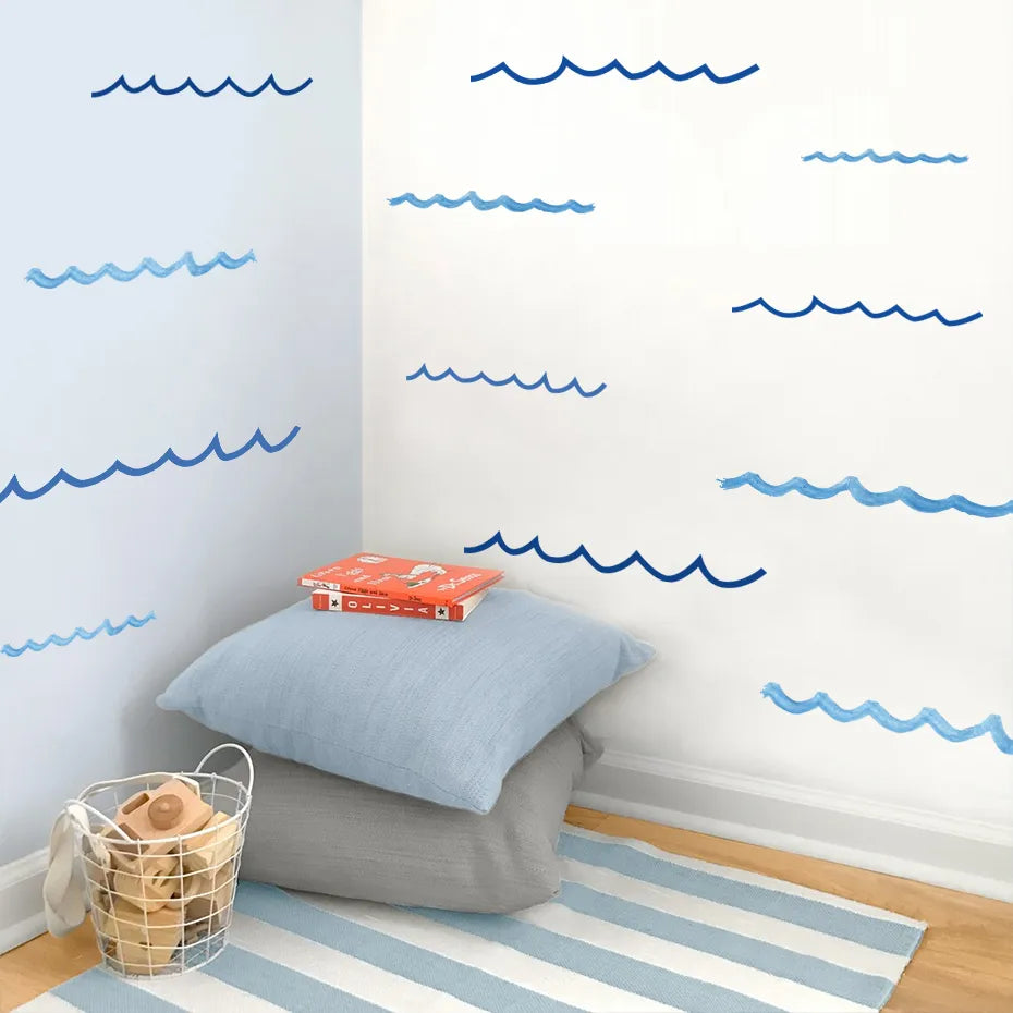 Ocean Waves Nursery Wall Decals - Gathering Littles